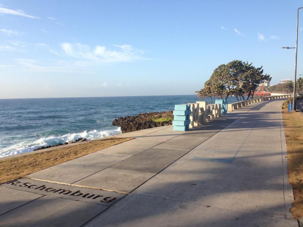 Caribbean Seaview Apart Malecon 聖多明哥 外观 照片